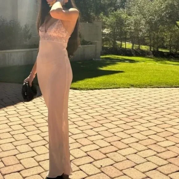 NWT Intimately free people Midnight Magic maxi blush slip dress - Picture 2 of 3